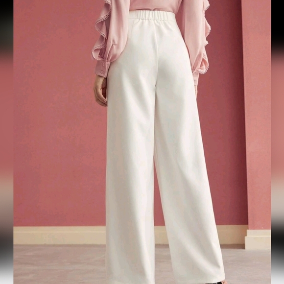 TAILORED FOLD PLEATED SUIT PANTS - Picture 4 of 4